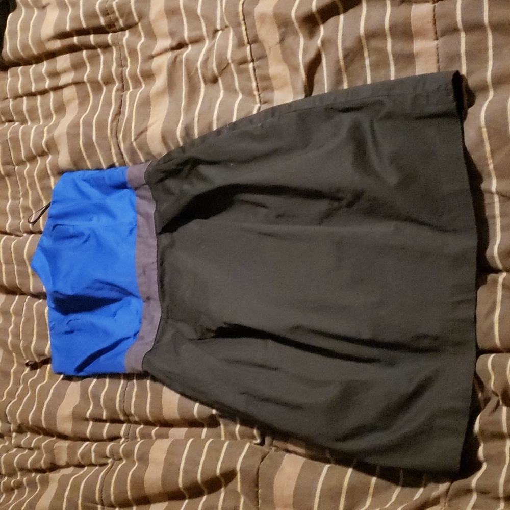 Blue and black dress